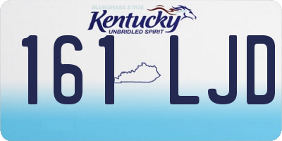 KY license plate 161LJD