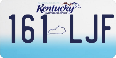 KY license plate 161LJF