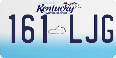 KY license plate 161LJG