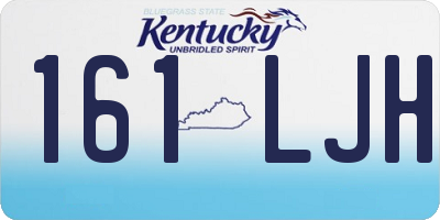 KY license plate 161LJH