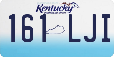 KY license plate 161LJI