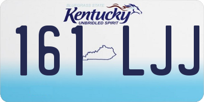 KY license plate 161LJJ