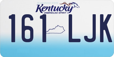 KY license plate 161LJK