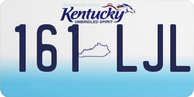 KY license plate 161LJL
