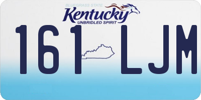KY license plate 161LJM