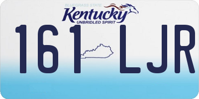 KY license plate 161LJR