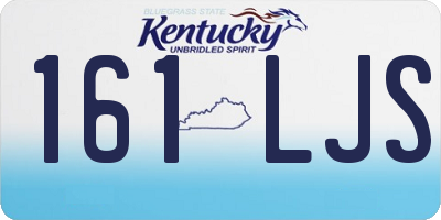 KY license plate 161LJS