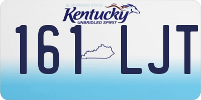 KY license plate 161LJT