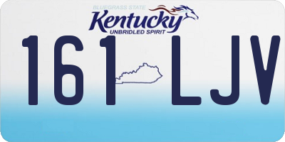 KY license plate 161LJV