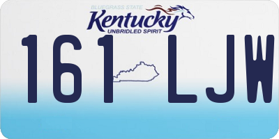 KY license plate 161LJW