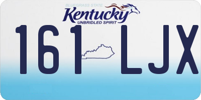 KY license plate 161LJX