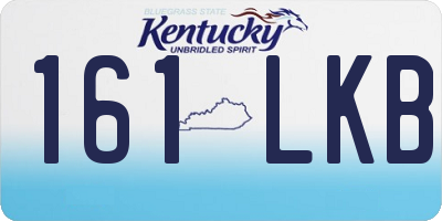 KY license plate 161LKB
