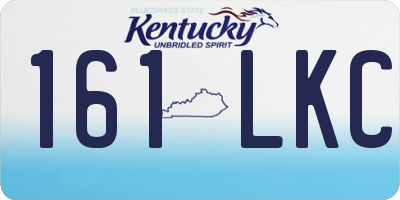 KY license plate 161LKC