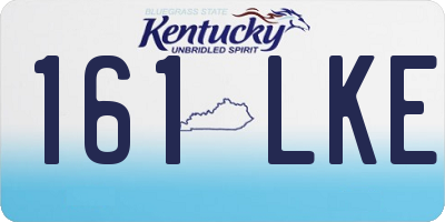 KY license plate 161LKE