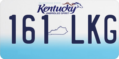 KY license plate 161LKG