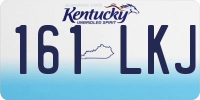 KY license plate 161LKJ