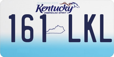 KY license plate 161LKL