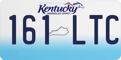 KY license plate 161LTC