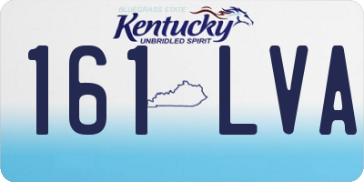 KY license plate 161LVA
