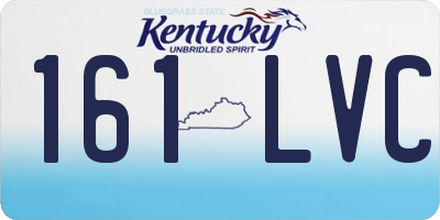 KY license plate 161LVC