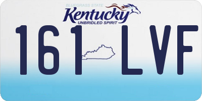 KY license plate 161LVF