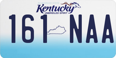 KY license plate 161NAA