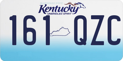 KY license plate 161QZC