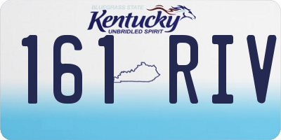 KY license plate 161RIV