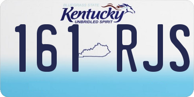 KY license plate 161RJS