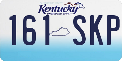 KY license plate 161SKP
