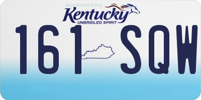 KY license plate 161SQW