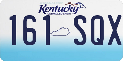KY license plate 161SQX