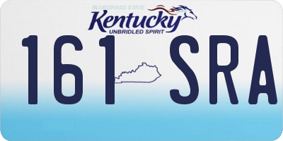 KY license plate 161SRA