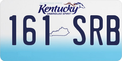 KY license plate 161SRB