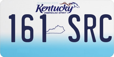 KY license plate 161SRC