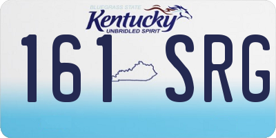 KY license plate 161SRG