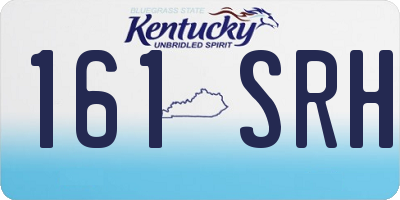 KY license plate 161SRH