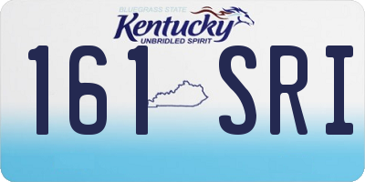 KY license plate 161SRI