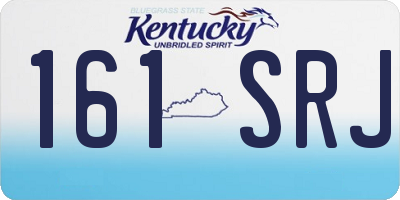KY license plate 161SRJ