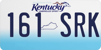 KY license plate 161SRK