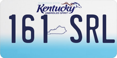 KY license plate 161SRL