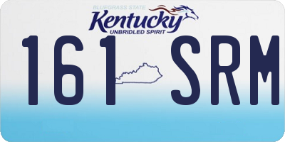 KY license plate 161SRM