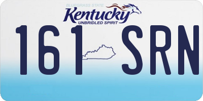KY license plate 161SRN