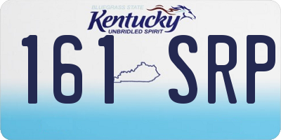 KY license plate 161SRP