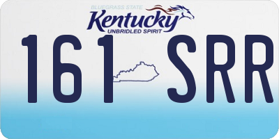 KY license plate 161SRR
