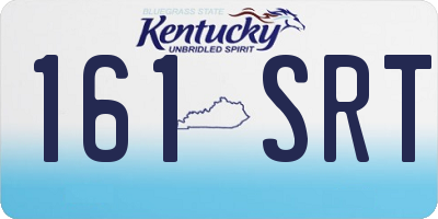 KY license plate 161SRT