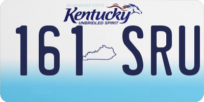 KY license plate 161SRU