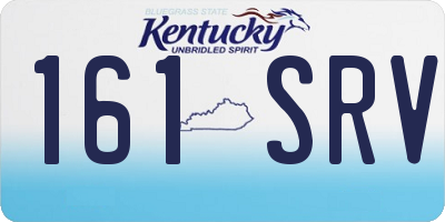 KY license plate 161SRV