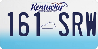 KY license plate 161SRW