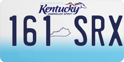 KY license plate 161SRX